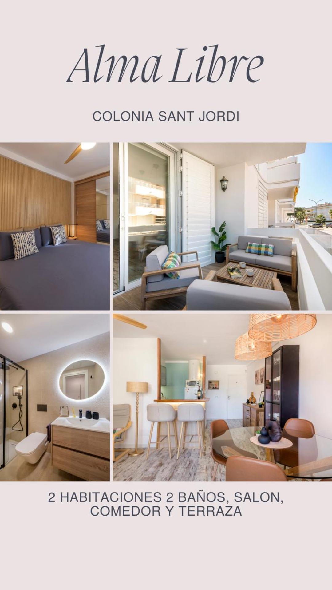 Alma Libre Beach Apartment Colonia de Sant Jordi ภายนอก รูปภาพ